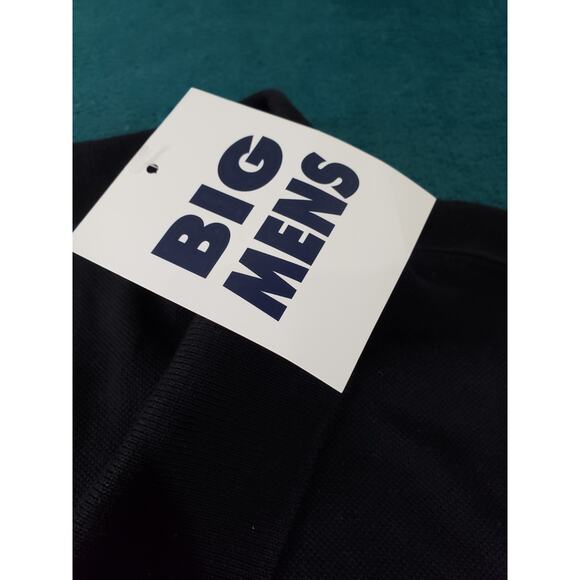 Basic Editions Polo Shirt Size 4XL XXXXL Men Black Short Sleeve Preppy NWT - Picture 3 of 9